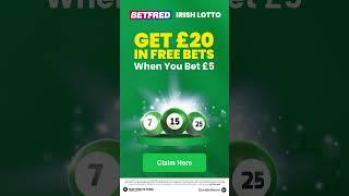 Sign up to Betfred Lotto for £20 in Free Bets.