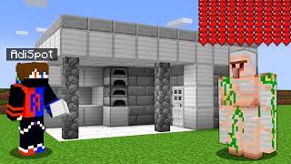 Gifting a Iron House to Golem in Minecraft