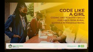 CODE LIKE A GIRL. KZN DOE, VOCADOM & DUT workshop for girls from rural schools in KwaZulu-Natal.