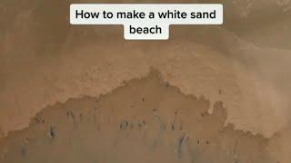 HOW TO MAKE A WHITE SAND BEACH  | asmr with MWS 