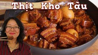 Vietnamese Braised Pork Belly & Eggs in Coconut Water : ‘thịt kho tàu’, easy recipe