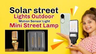 Solar Street Lights Outdoor | Motion Sensor Light |Mini Street Lamp