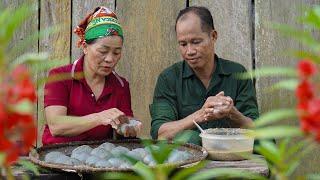 Go to the forest to get banana shoots make floating cake, Cake recipe traditional cake recipe