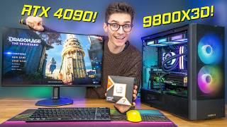 The FASTEST Gaming PC Build EVER! - Ryzen 7 9800X3D & RTX 4090 w/ Gameplay Benchmarks!