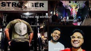 Survived toughest leg workout split | Some funny  talks with @Cam_creater  #gym #fitness  #youtube