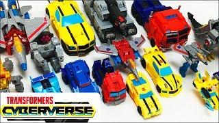 Transformers Cyberverse Toy Unboxing With Bumblebee Optimus Prime Megatron Starscream Grimlock