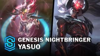 Genesis Nightbringer Yasuo Skin Spotlight - Pre-Release - PBE Preview - League of Legends