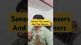 Sensex Top Losers and Top Gainers Stocks #toplosers #topgainers #sensex #sensextoplosers #shorts