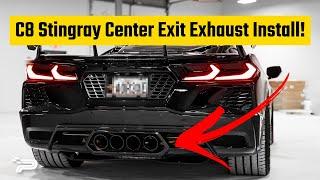 C8 Corvette Stingray/E-Ray Center Exit Exhaust Conversion Install!