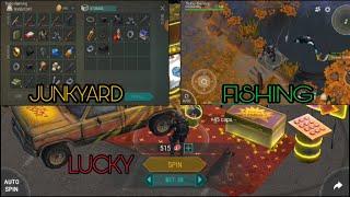 LDOE indonesia JUNKYARD fishing & Luky Spin (Last Day On Earth)