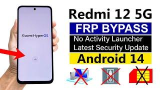 Redmi 12 5G Google Account Remove - (No Second Space) 100% New MethodWithout PC