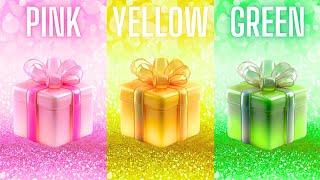 Choose your gift ️||3 gift box challenge||2 good & 1 bad||Pink, Yellow & Green #chooseyourbox