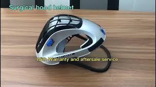 surgical hood helmet for orthopedic surgery