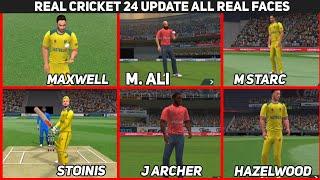 Real Cricket 24 New Update | All Licence Players Faces | Rc24 New Update Real Faces |Real Cricket 24