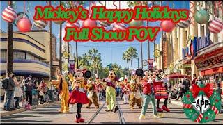 Mickey's Happy Holidays - Full Show POV - Disney California Adventure Park -  Holidays 2024