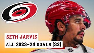 Seth Jarvis (#24) All 33 Goals of the 2023-24 NHL Season