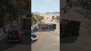 Realistic Highway Car Crashes #66