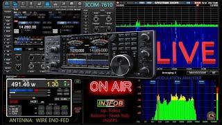 LIVE ACTIVITY IN HF BAND, QSO RADIOAMATORIALI HF IN DIRETTA, (08.03.25 ore 21:00).