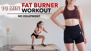 10 MIN FAT BURNER (Cardio Sweat) WORKOUT | No Equipment ~ Jacey Yaw