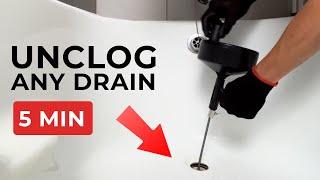 How To Use A Snake Drain - Unclog any drain in under 5 mins