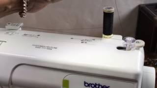 Brother LS14 LS 14 Sewing Machine threading and filling the bobbin | Abi’s Den ️