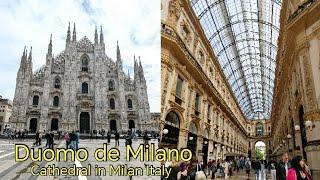 Duomo de Milano Cathedral in Milan Italy.