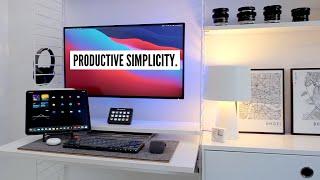 My Minimal Desk Setup Tour 2022 | Amazing Macbook Pro 14" Home Office Essentials