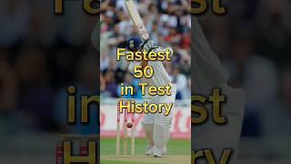 Top 10 fastest 50 in Test cricket history #shorts #cricket #top10