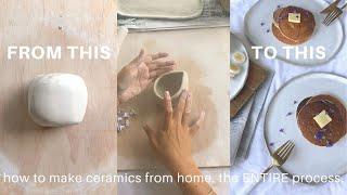 HOW I MAKE CERAMICS AT HOME (the entire pottery process) | lolita olympia