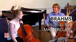 Brahms Cello Sonata | LDSM 2015 Cello Masterclass with Gregor Horsch