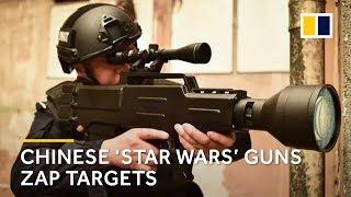 Chinese ‘Star Wars’ laser gun appears to set fire to objects at a distance