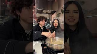 Asher On a Date? Hotpot Challenge #asher #shorts