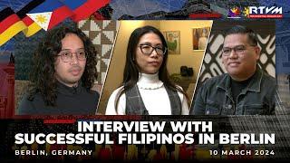 Interview with Successful Filipinos in Berlin