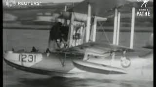 New seaplane at Pembroke Dock (1935)