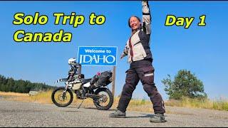 Kris Solo Motorcycle Trip to Canada on a KTM 350 to the Women's Moto Summit in Squamish BC - Day 1