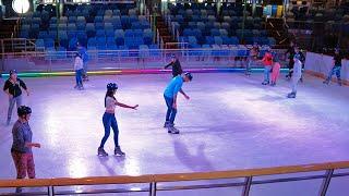 Ice Skating on a Cruise Ship  - Royal Caribbean Cruise Ship Ice Rink