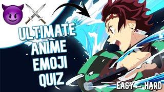 Anime Emoji Quiz | 35+ Emojis (Easy - Hard)