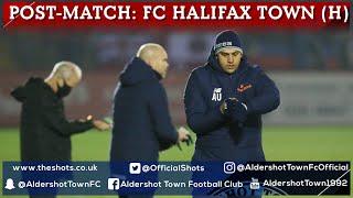 Anwar Uddin Post-Match: FC Halifax Town (H)