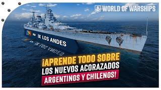 ¡GRANDES NOVEDADES sobre los NUEVOS ACORAZADOS de ARGENTINA y CHILE en WORLD OF WARSHIPS!