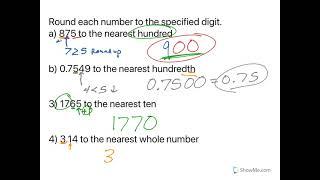 Rounding (Rules and Practice)