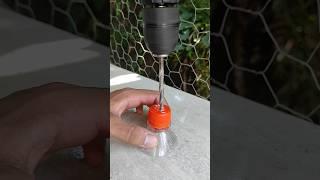  Drilling without the mess!This simple trick keeps the dust from going everywhere 