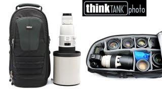 Glass Limo backpack, camera and large glass - Think Tank Photo