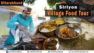 Garhwal Siriyon Village VEG Food Experience l Phaanu + Pindalu Gutke + Malte ki Khatai & MORE