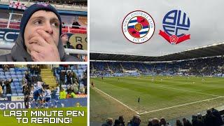 ‘ROYALLY’ ROBBED! AS BOLTON CONCEDE TO A HANDBALL PENALTY IN THE 89TH MINUTE! | Reading 1-0 Bolton