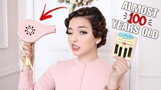 Styling My Hair using ONLY REAL Vintage Tools!