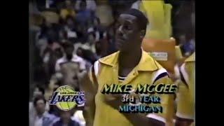 Mike McGee (U of M) -  Lakers Showtime Sampler (1983)