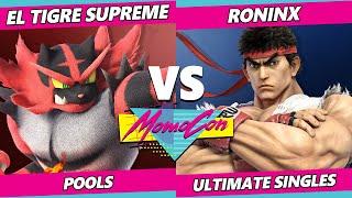 MomoCon 2023 - El Tigre Supreme (Incineroar) Vs. RoninX (Kazuya , Ryu) Smash Ultimate - SSBU