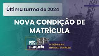 Útima turma de 2024 - Melhor pós graduação em estruturas do Brasil!