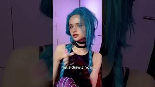 OMG! I Tried to draw Realistic JINX and she is SO GOORGEOUS  | JULIA GISELLA