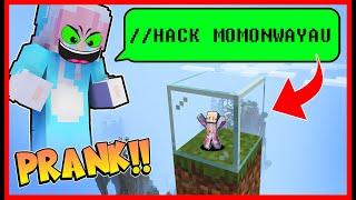 ATUN PRANK MOMON MENJADI HACKER !! MOMON KETAKUTAN !! Feat @sapipurba Minecraft